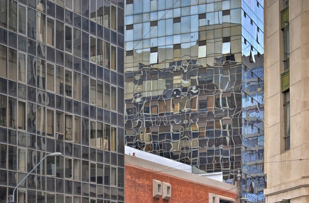 modern glass building chile